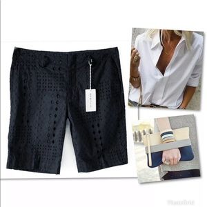 See By Chloe Shorts - SEE BY CHLOE BLACK EYELET BERMUDA SHORTS SZ 8 $350 See By Chloe Shorts - SEE BY CHLOE BLACK EYELET BERMUDA SHORTS SZ 8 $350